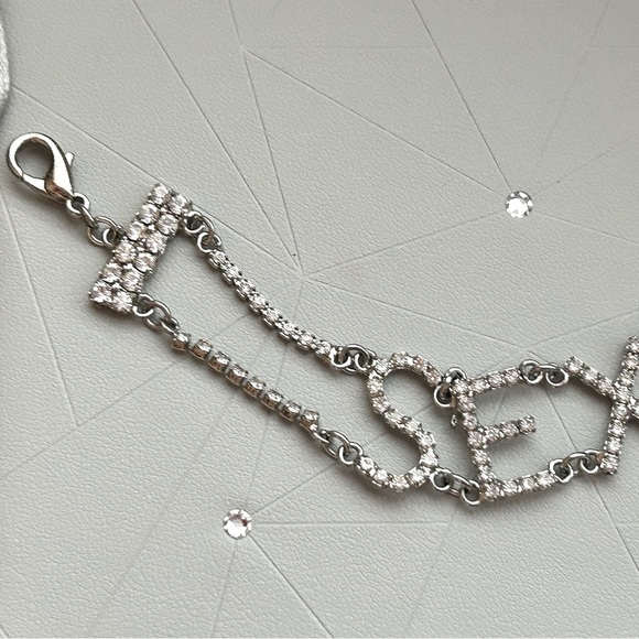 ✨ Silver Crystal “SEXY” Statement Bracelet – Sparkly, Sassy & Ready to Shine! ✨ - Picture 6 of 16